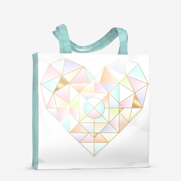 Сумка-шоппер «Сердце - кристалл»