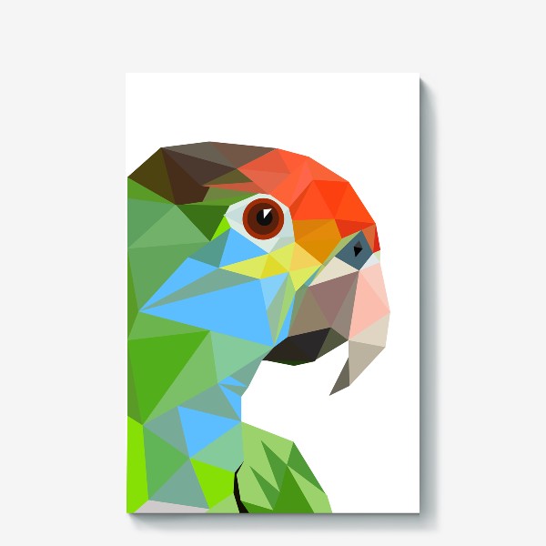 Холст «Амазон Попугай, Тропические птицы, Бразилия»