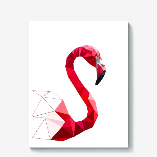 Холст «Фламинго, Экзотические птицы»