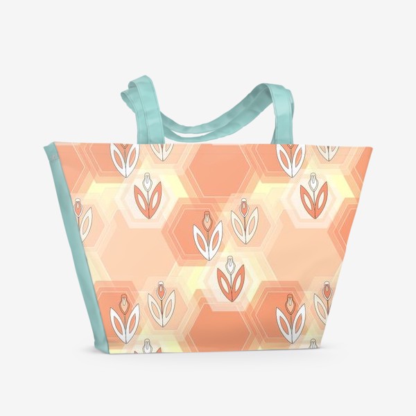 Пляжная сумка «Цветочная мозаика»