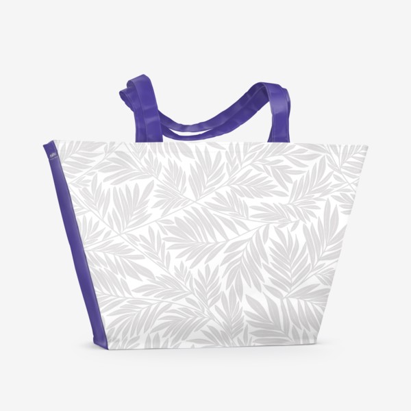 Пляжная сумка «Паттерн из листьев»