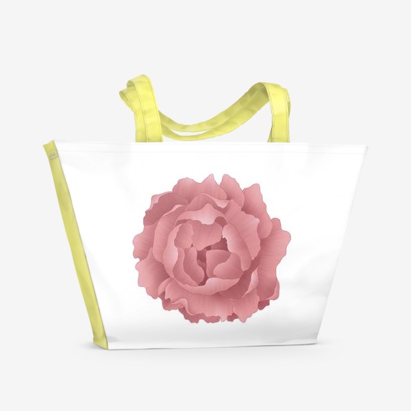 Пляжная сумка «Розовый пион»