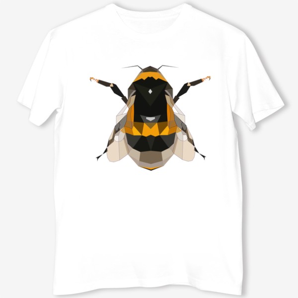 Футболка «Пчела Шмель Летающие насекомые, Мёд, Луг, Цветы»
