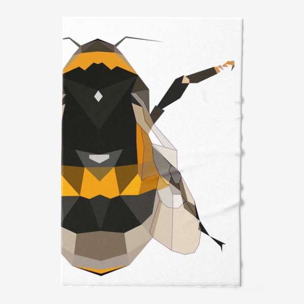 Полотенце «Пчела Шмель Летающие насекомые, Мёд, Луг, Цветы»