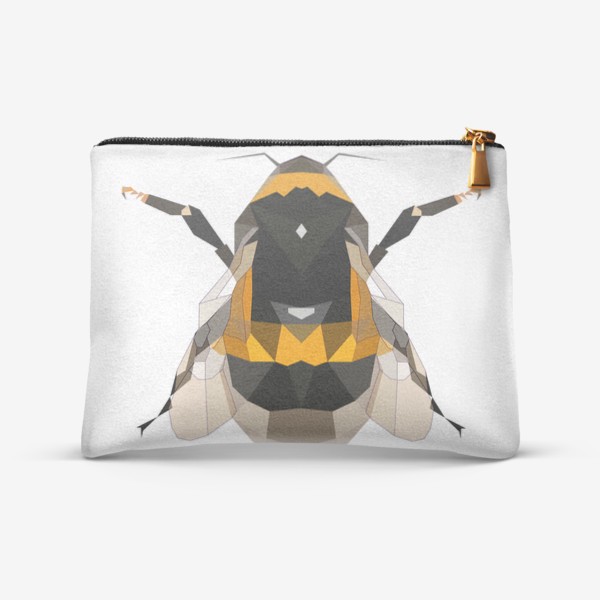 Косметичка «Пчела Шмель Летающие насекомые, Мёд, Луг, Цветы»