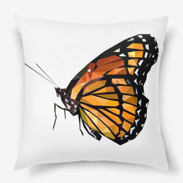 Подушка «Данаида монарх Бабочка, Природа Насекомые»