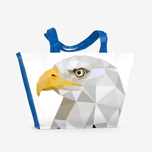 Пляжная сумка &laquo;Орёл, Хищные птицы, Белоголовый орлан&raquo;