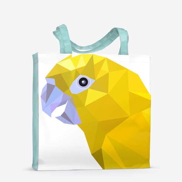 Сумка-шоппер «Попугай, Золотая аратинга, Леса Амазонии, Южная Америка, Тропические птицы»