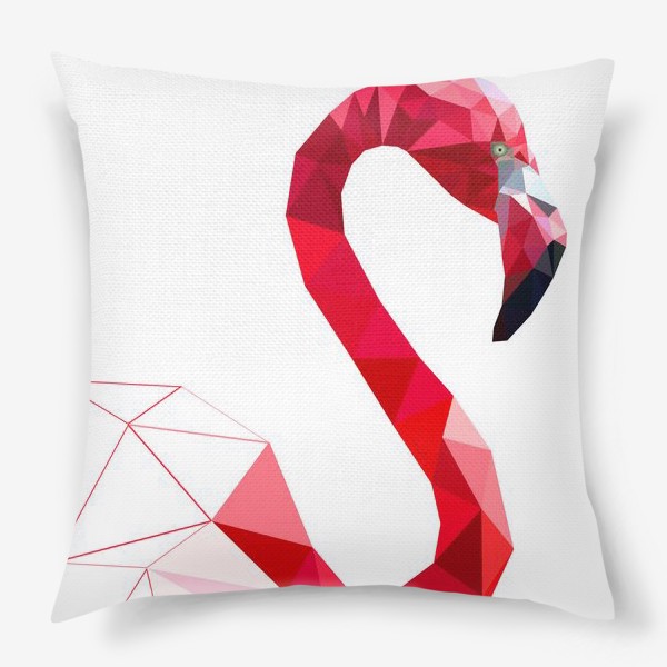 Подушка «Фламинго, Экзотические птицы»
