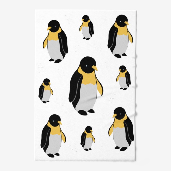 Полотенце «Серьезные пингвины»