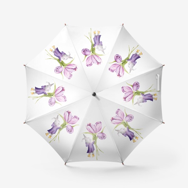 Зонт «Заяц с тюльпанами»