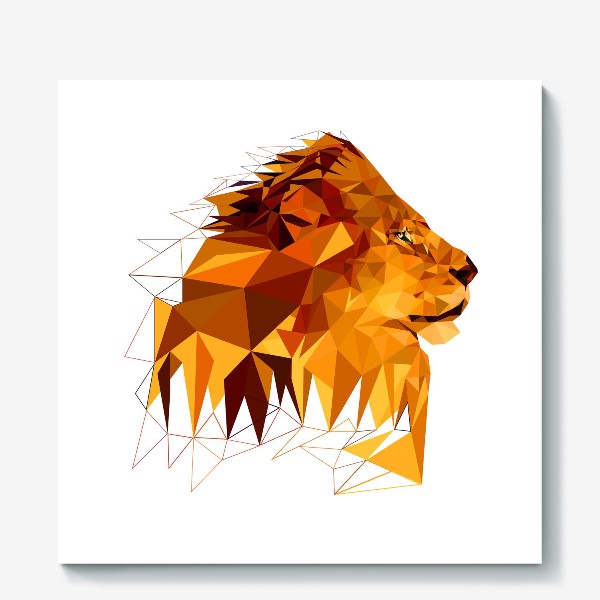 Холст «Лев, Дикие животные»