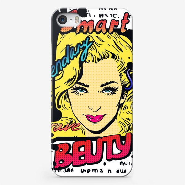 Чехол iPhone «Поп-арт / Pop art / Красивая девушка / Комиксы»