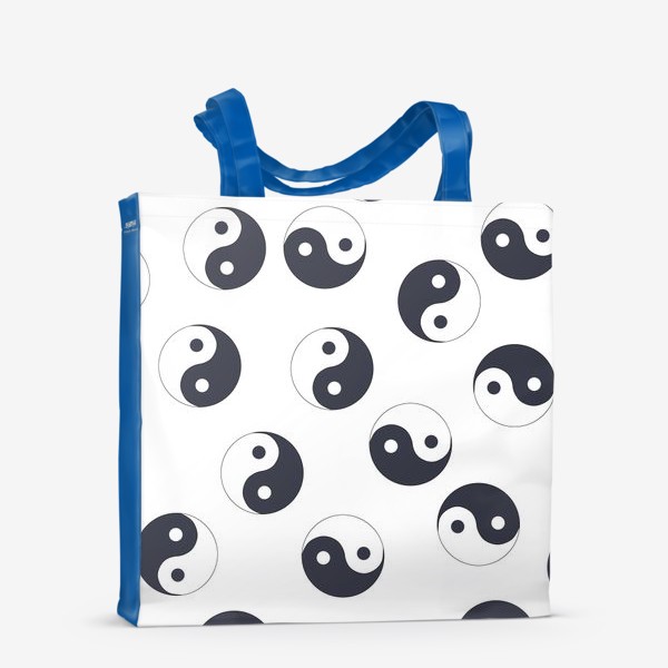 Сумка-шоппер «Инь ян паттерн. Китайский символ равновесия»