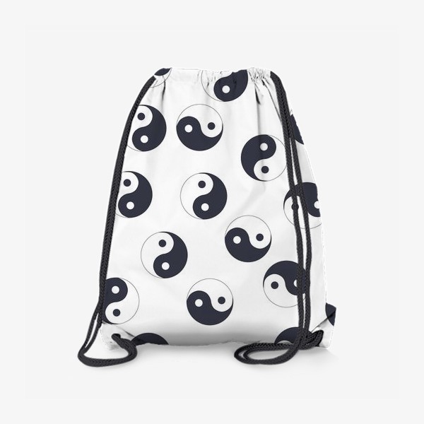 Рюкзак «Инь ян паттерн. Китайский символ равновесия»
