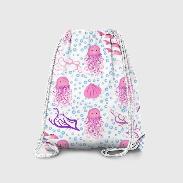 Рюкзак «Розовые медузы паттерн»
