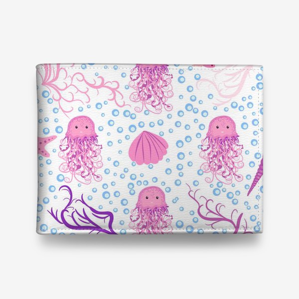 Кошелек «Розовые медузы паттерн»