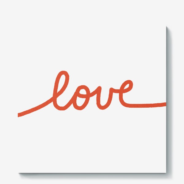 Холст «Love Любовь»