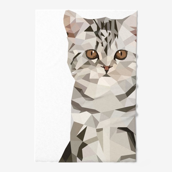 Полотенце «Серый котёнок, полосатый котик, кошечка»