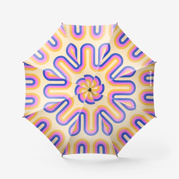 Зонт «Геометрический летний узор. Волны»