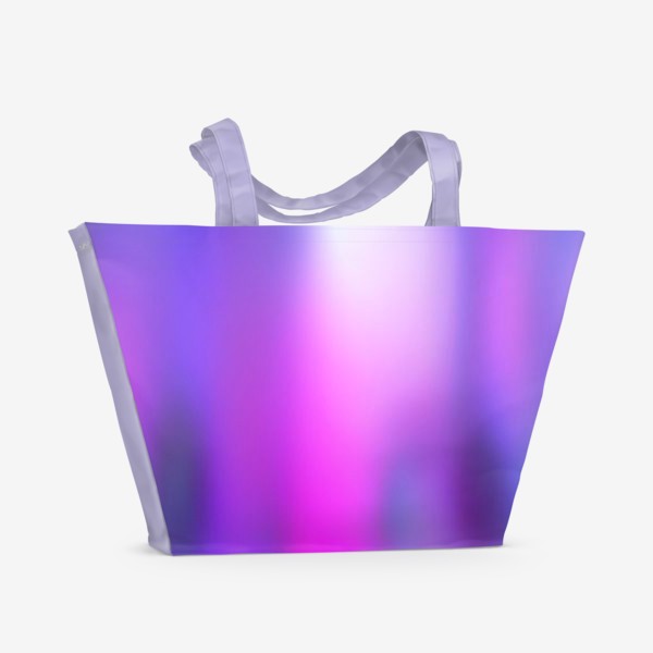 Пляжная сумка «Blur, загадочное свечение, градиент»