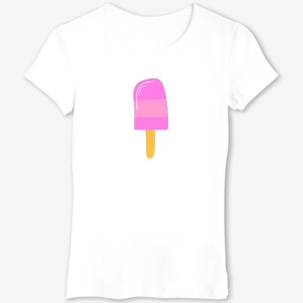 Футболка «Розовое мороженое на палочке»