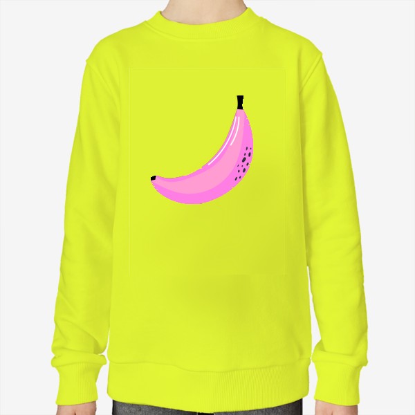 Свитшот «Розовый банан. Яркий летний принт»