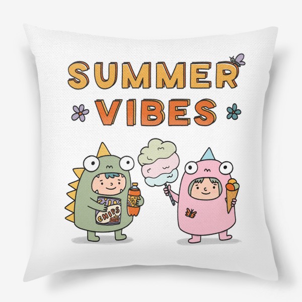 Подушка «лето | летняя атмосфера | summer vibe »