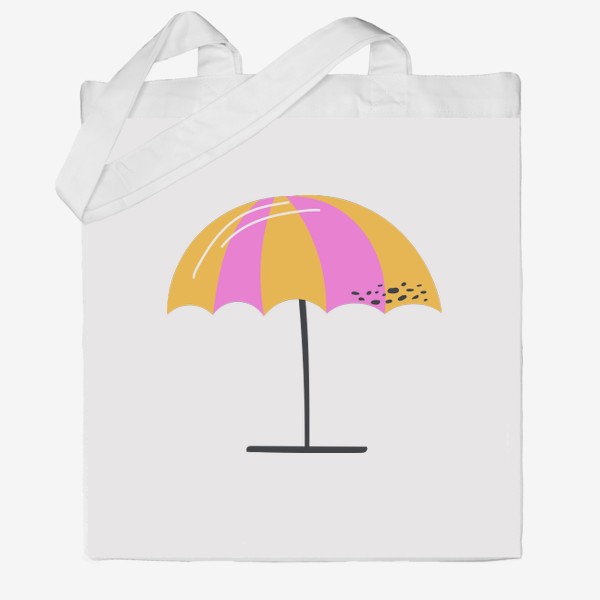 Сумка хб «Пляжный зонтик. Летний принт»