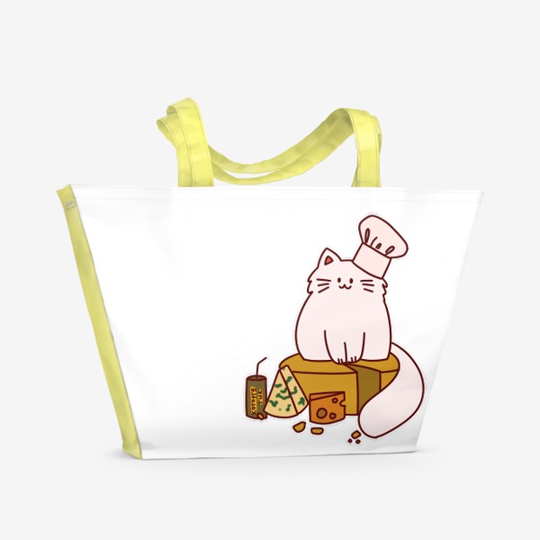 Пляжная сумка «Сырный кот»