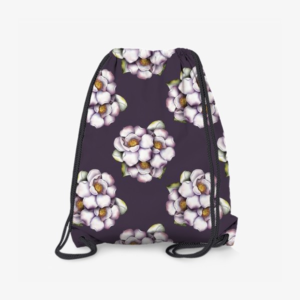 Рюкзак «Магнолии на фиолетовом»