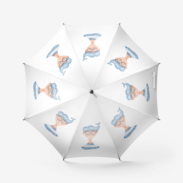 Зонт «Летняя морская иллюстрация. Моряк. Принт для детской футболки»