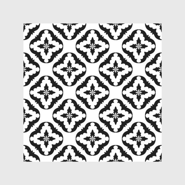 Скатерть «абстрактный черно белый паттерн из ромбов. простой геометрической паттерн»
