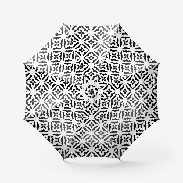 Зонт &laquo;абстрактный черно белый паттерн из ромбов. простой геометрической паттерн&raquo;
