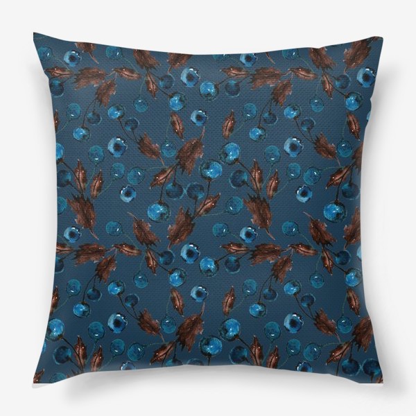 Подушка «Синяя вишня»