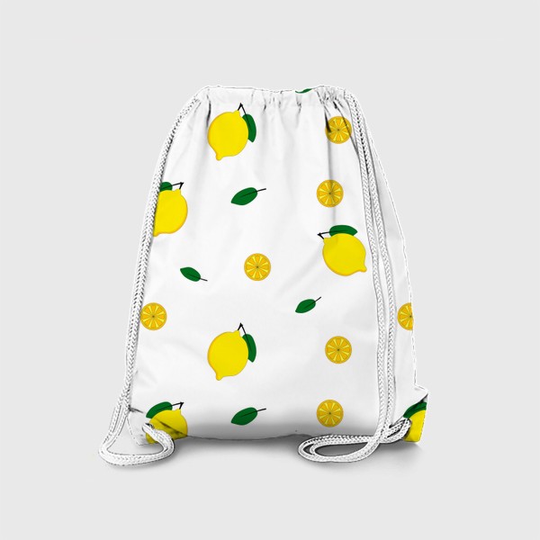 Рюкзак «яркий фруктовый паттерн с лимонами»