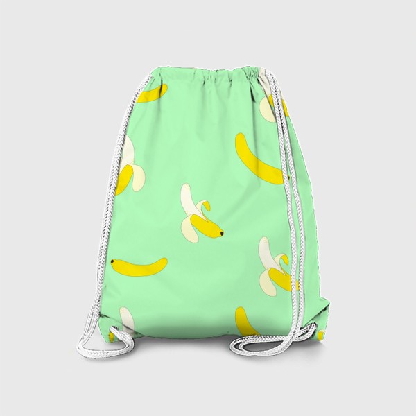 Рюкзак «яркий вкусный  узор с жёлтыми бананами»