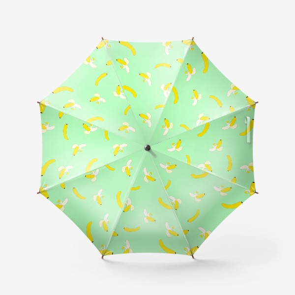 Зонт &laquo;яркий вкусный  узор с жёлтыми бананами&raquo;