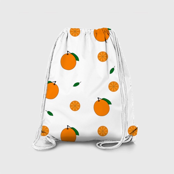 Рюкзак «яркий фруктовый паттерн с апельсинами»