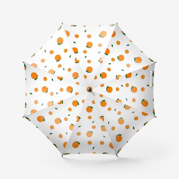 Зонт &laquo;яркий фруктовый паттерн с апельсинами&raquo;