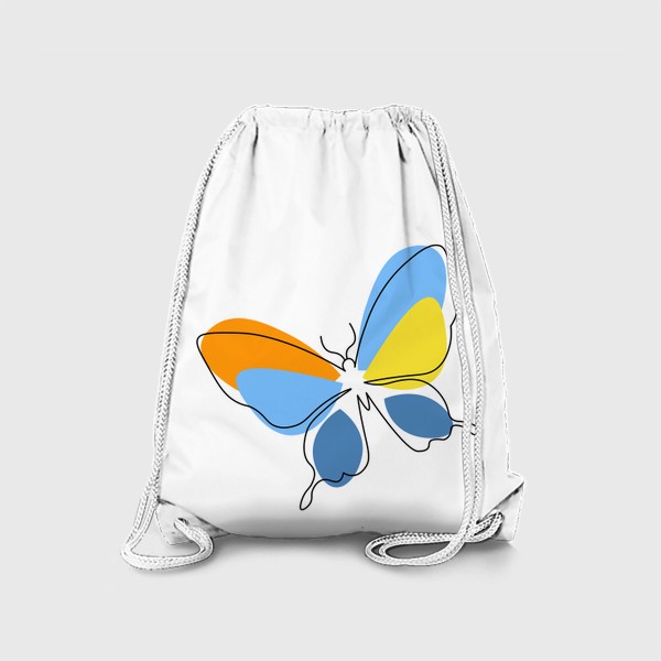 Рюкзак «Бабочка. Принт с абстрактной бабочкой.»