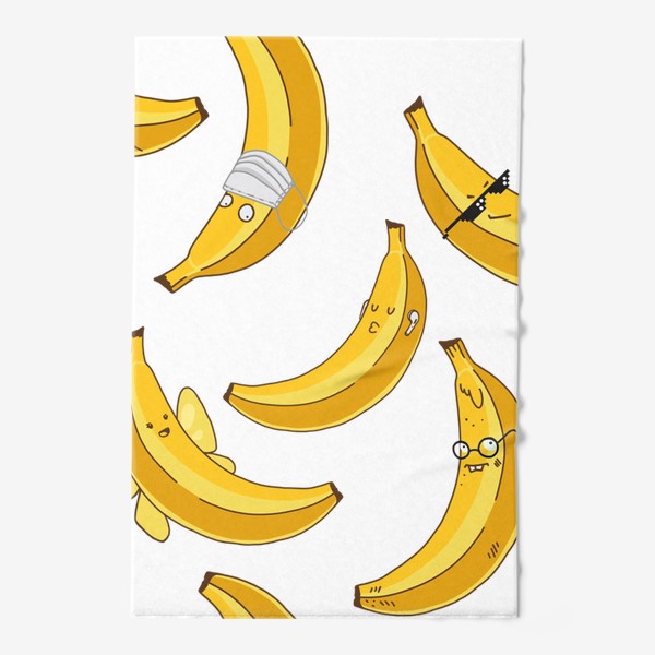 Полотенце «Веселые бананы, принт»