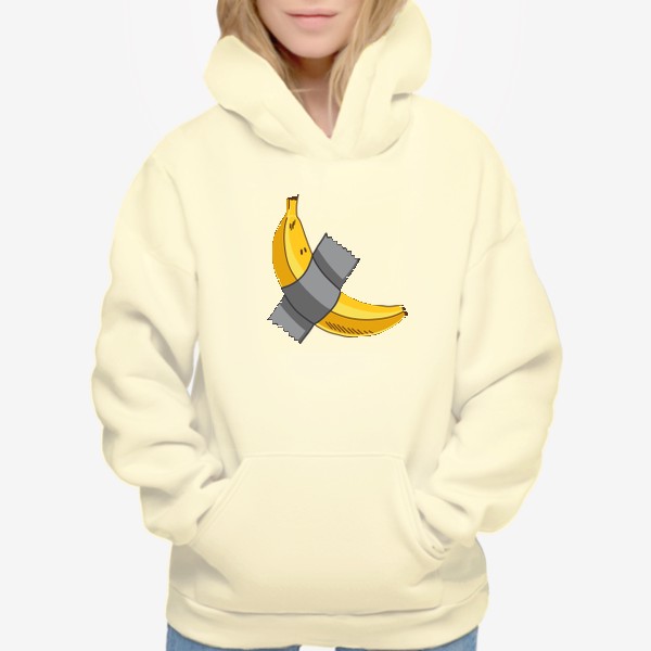 Худи «Современный банан, мем про современное искусство»