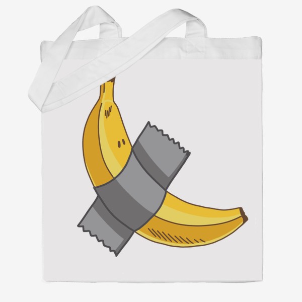 Сумка хб «Современный банан, мем про современное искусство»