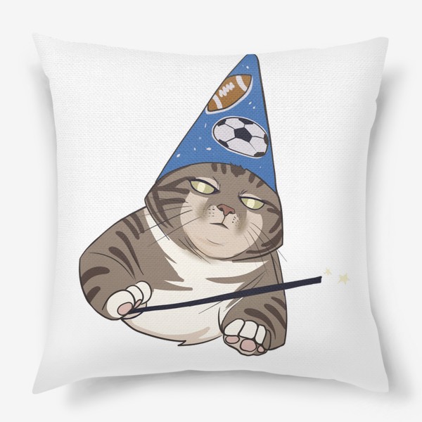 Подушка «Вжух - волшебный кот, мем»