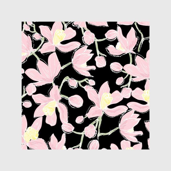 Шторы «розовые орхидеи»