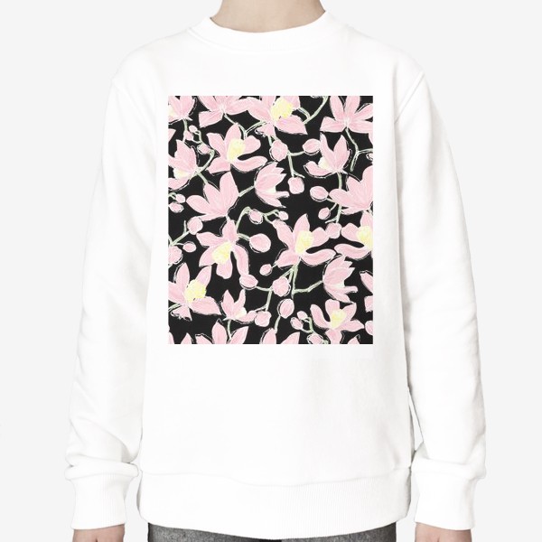 Свитшот «розовые орхидеи»