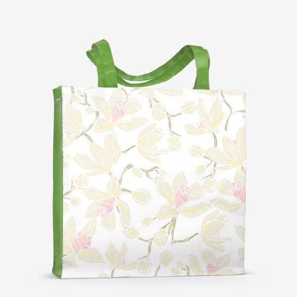 Сумка-шоппер «орхидеи на белом»