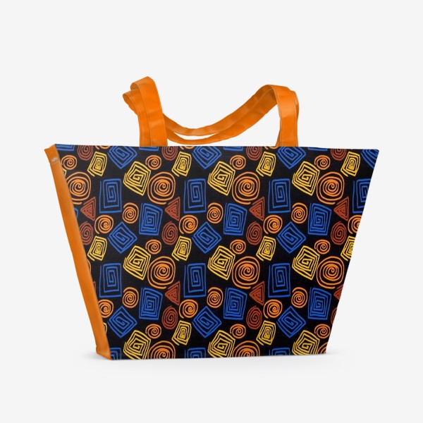 Пляжная сумка «Африканская этнический паттерн 2 из серии »