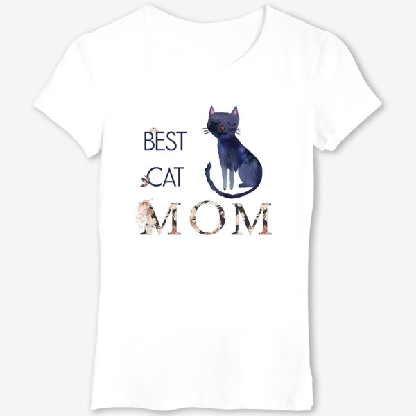 Футболка &laquo;Лучшая мама кошки Best Cat Mom&raquo;